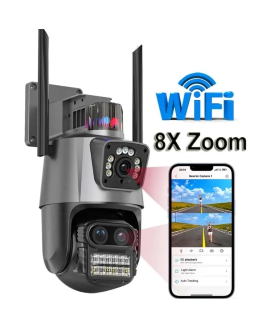 3 Lens 8X Zoom Çift Kameralı